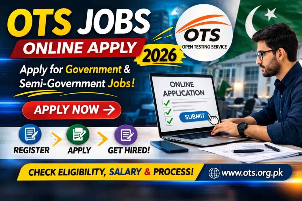 OTS Jobs Online Apply 2026 – official guide with application steps, eligibility, and salary details for Pakistani job seekers