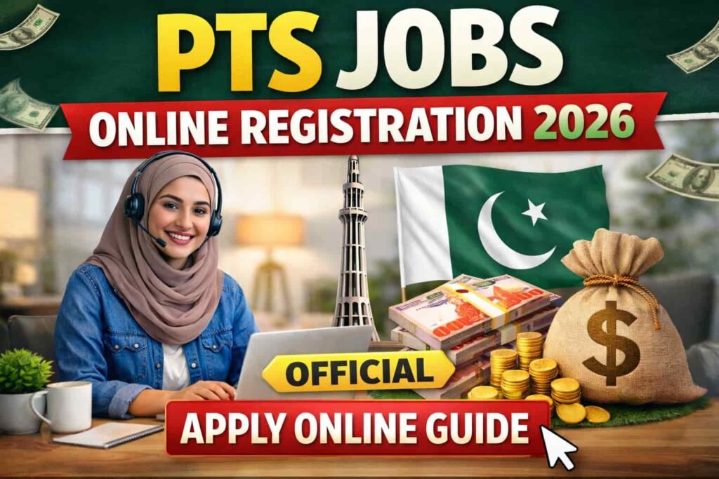 PTS Jobs Online Registration 2026 apply online guide Pakistan Testing Service recruitment process